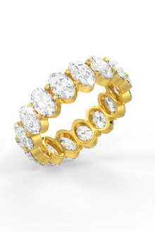  Oval Shaped Solitaire Wedding Bands
