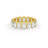 Oval Shaped Solitaire Wedding Bands