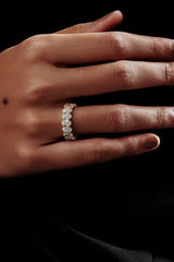 Oval Shaped Solitaire Wedding Bands