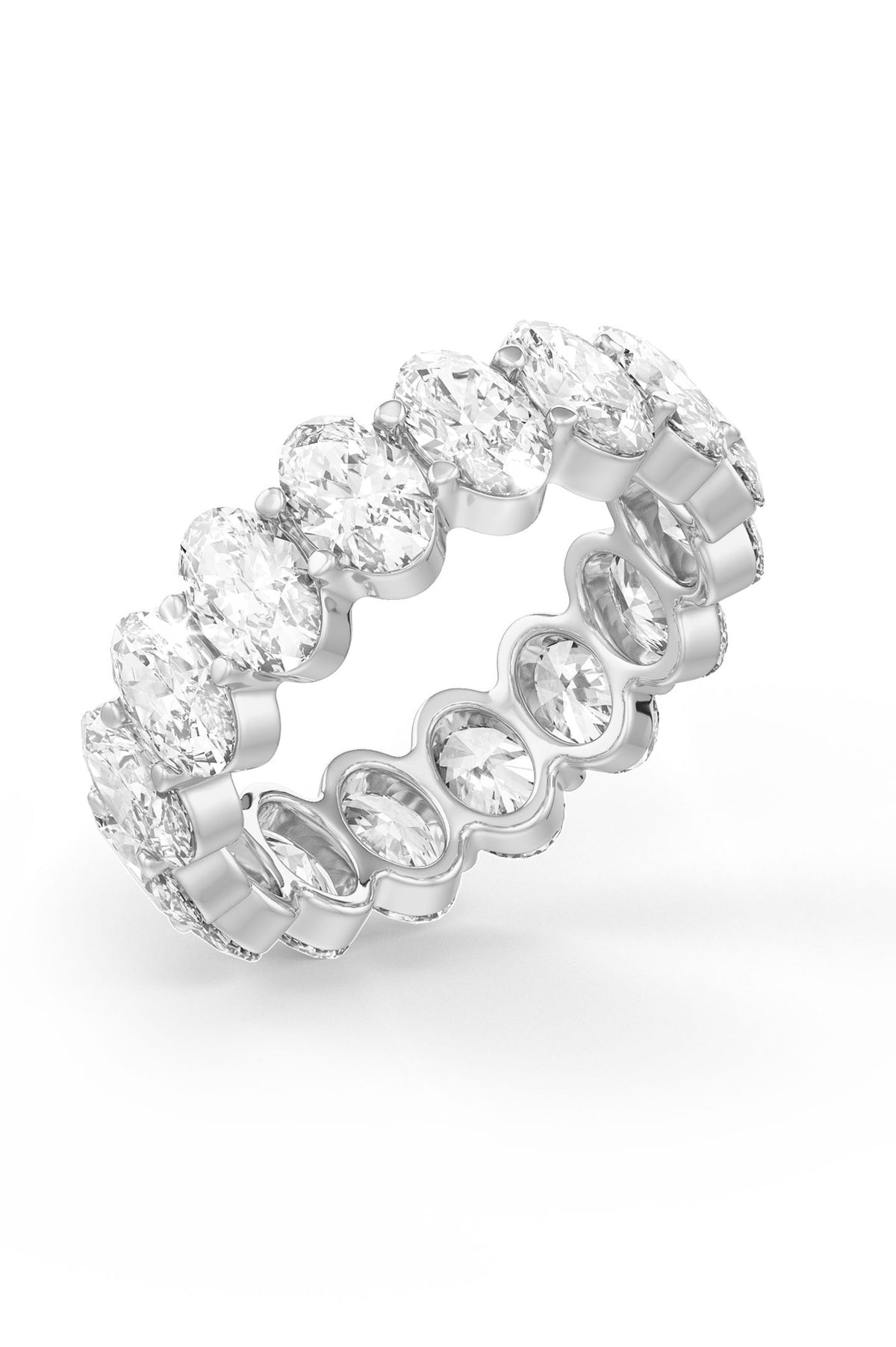 Oval Shaped Solitaire Wedding Bands