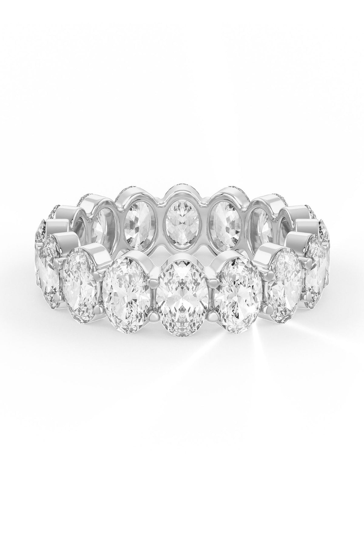 Oval Shaped Solitaire Wedding Bands