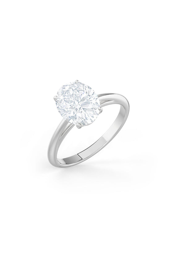 Oval Shaped Solitaire Engagement Ring