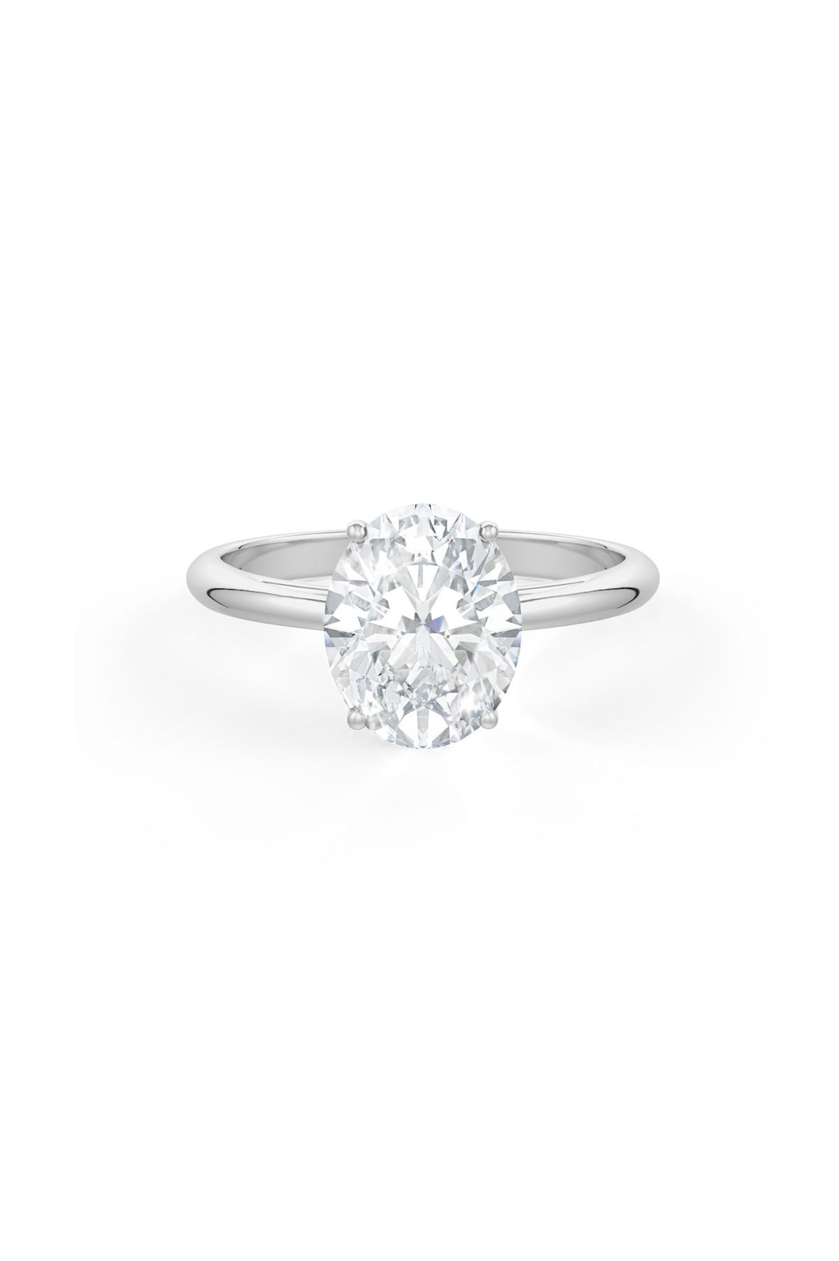 Oval Shaped Solitaire Engagement Ring