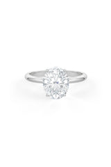 Oval Shaped Solitaire Engagement Ring