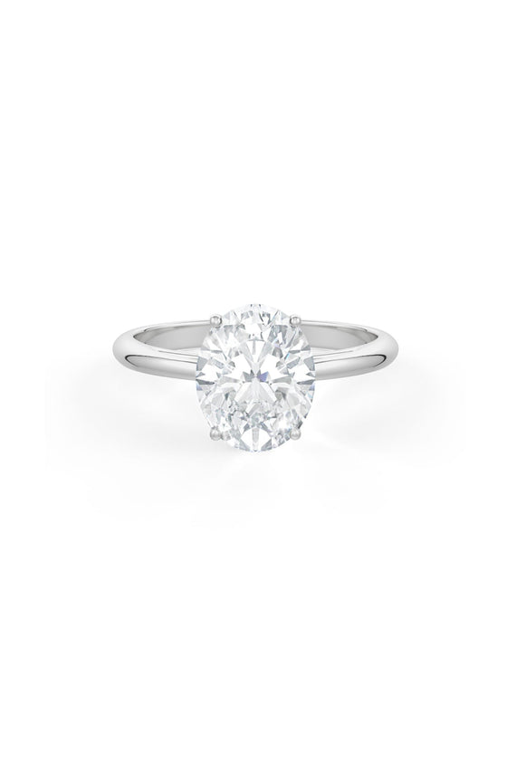 Oval Shaped Solitaire Engagement Ring