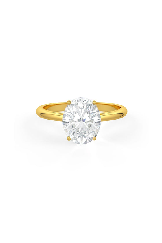 Oval Shaped Solitaire Engagement Ring