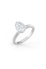Pear Shaped Solitaire Engagement Ring