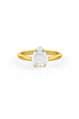 Pear Shaped Solitaire Engagement Ring