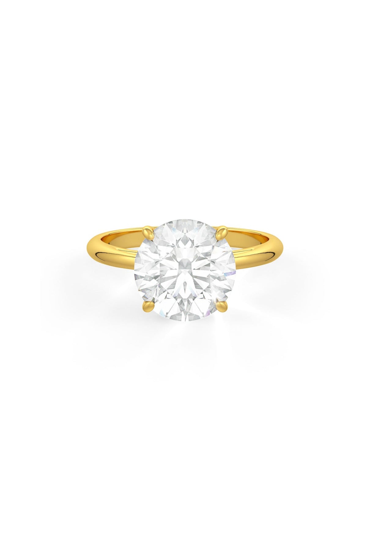 Brilliant Round Shaped Solitaire Engagement Ring