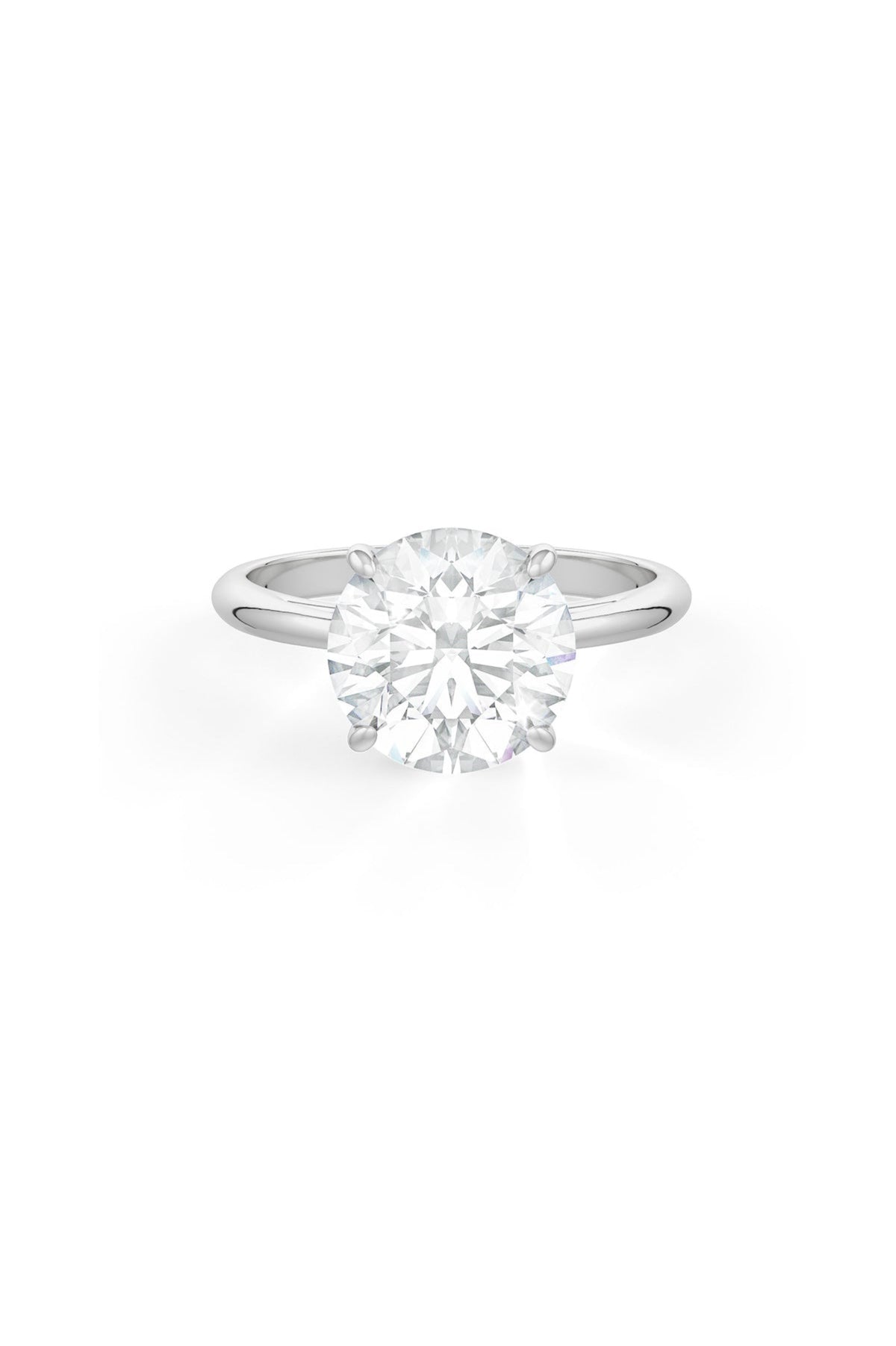 Brilliant Round Shaped Solitaire Engagement Ring