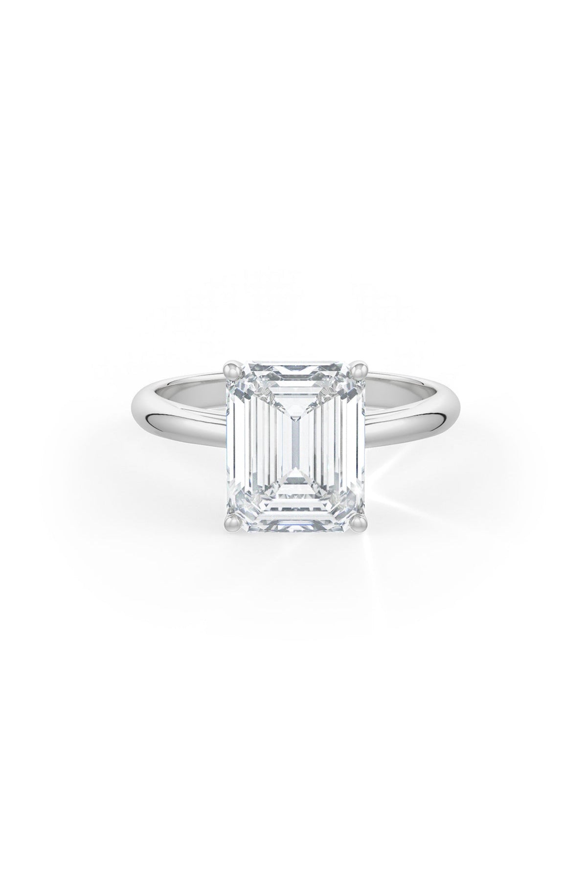 Emerald Cut Solitaire Engagement Ring