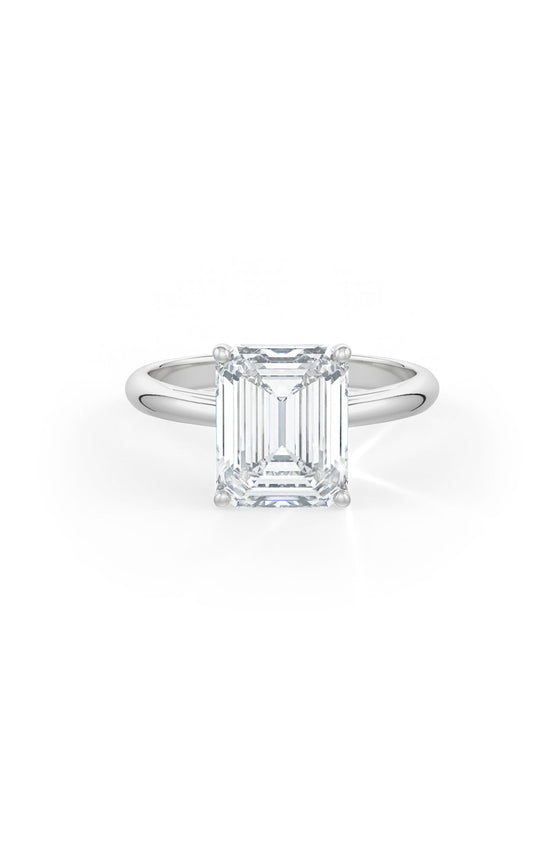 Emerald Cut Solitaire Engagement Ring