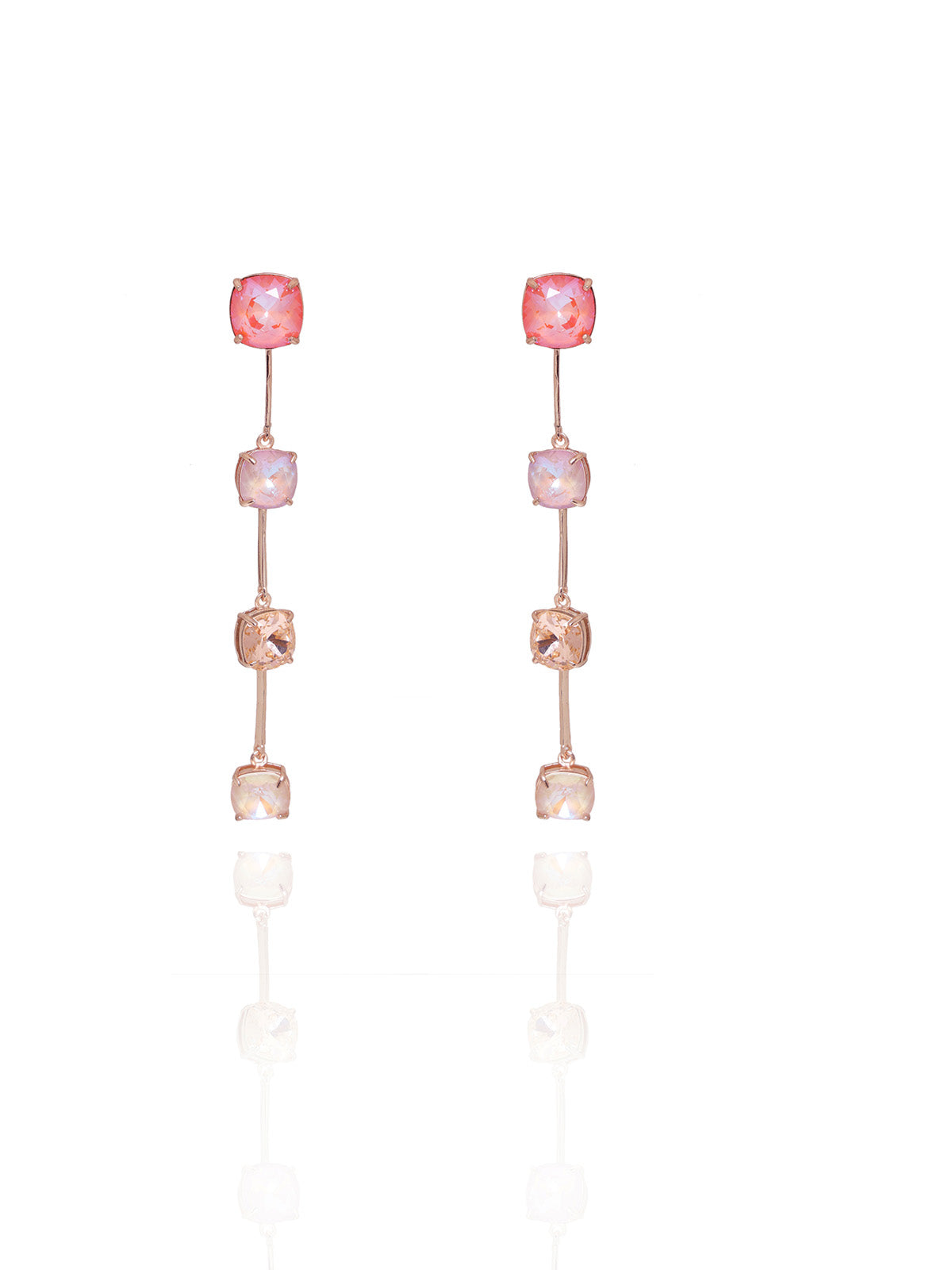 Jacqueline Fernandez in Gradient Crystal Danglers