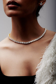  Square Shaped Solitaire Necklace