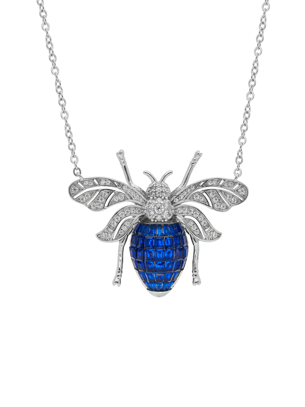 Enchanted Hive Honey Bee Pendant With Silver Chain