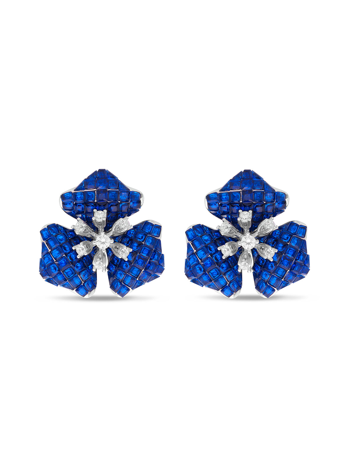 Ethereal Trillium Blossom Studs Earrings