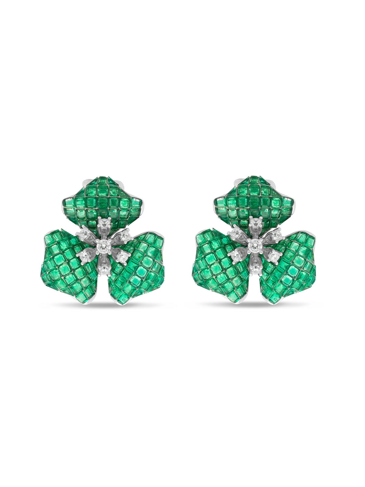 Ethereal Trillium Blossom Studs Earrings