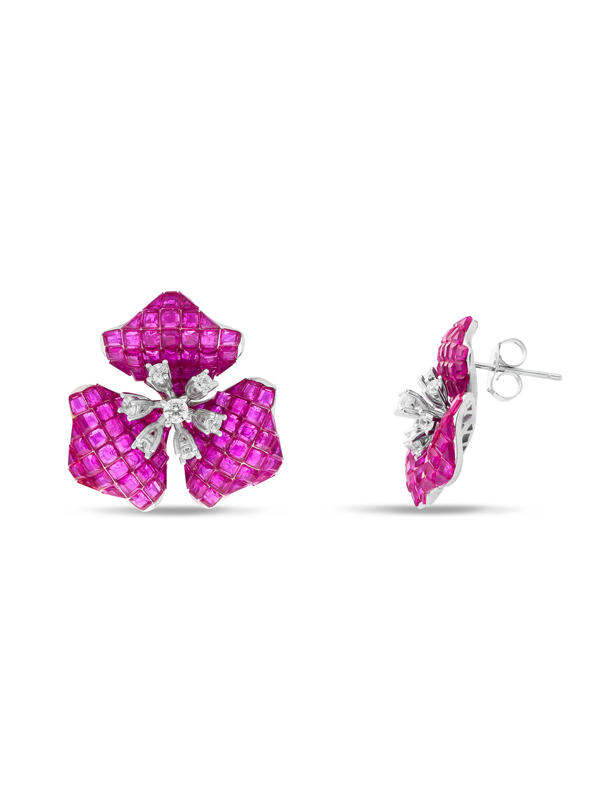 Ethereal Trillium Blossom Studs Earrings