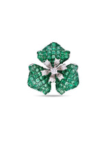 Ethereal Trillium Blossom Cocktail Ring
