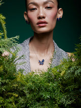 Mystical Butterfly Pendant With Silver Chain