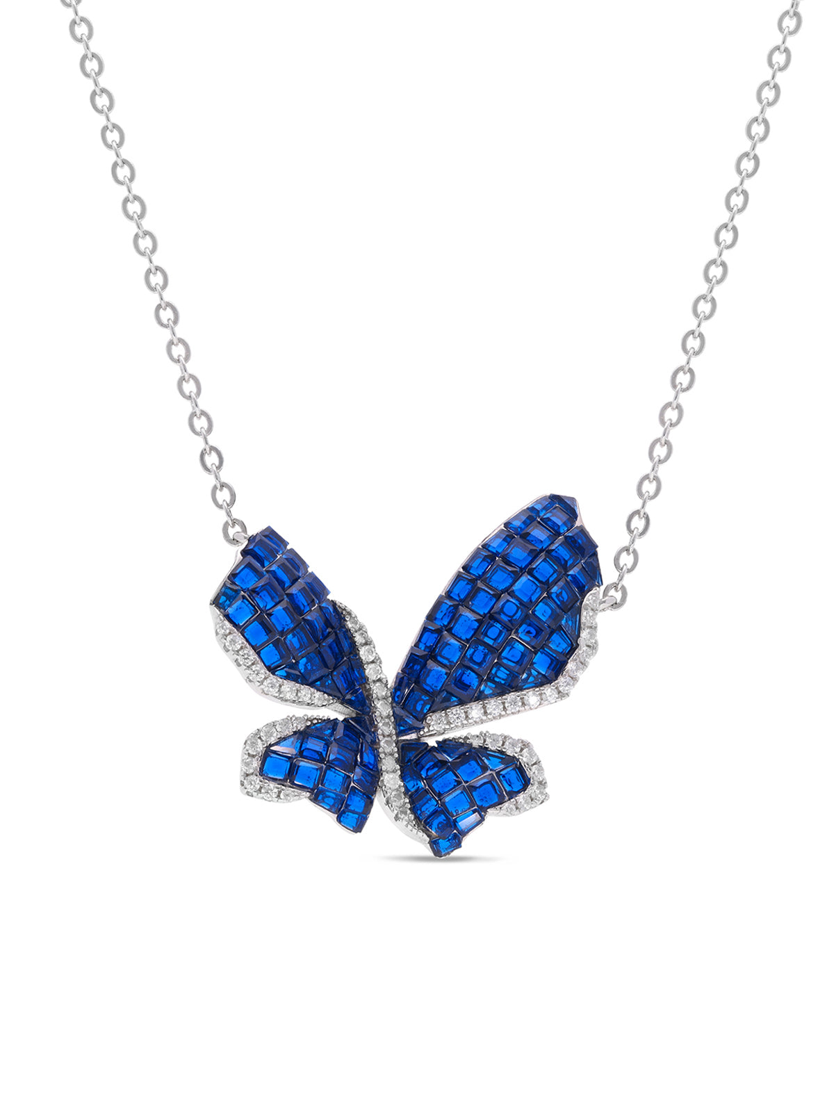 Mystical Butterfly Pendant With Silver Chain