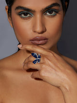Morpho Butterfly Cocktail Ring