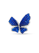 Morpho Butterfly Cocktail Ring