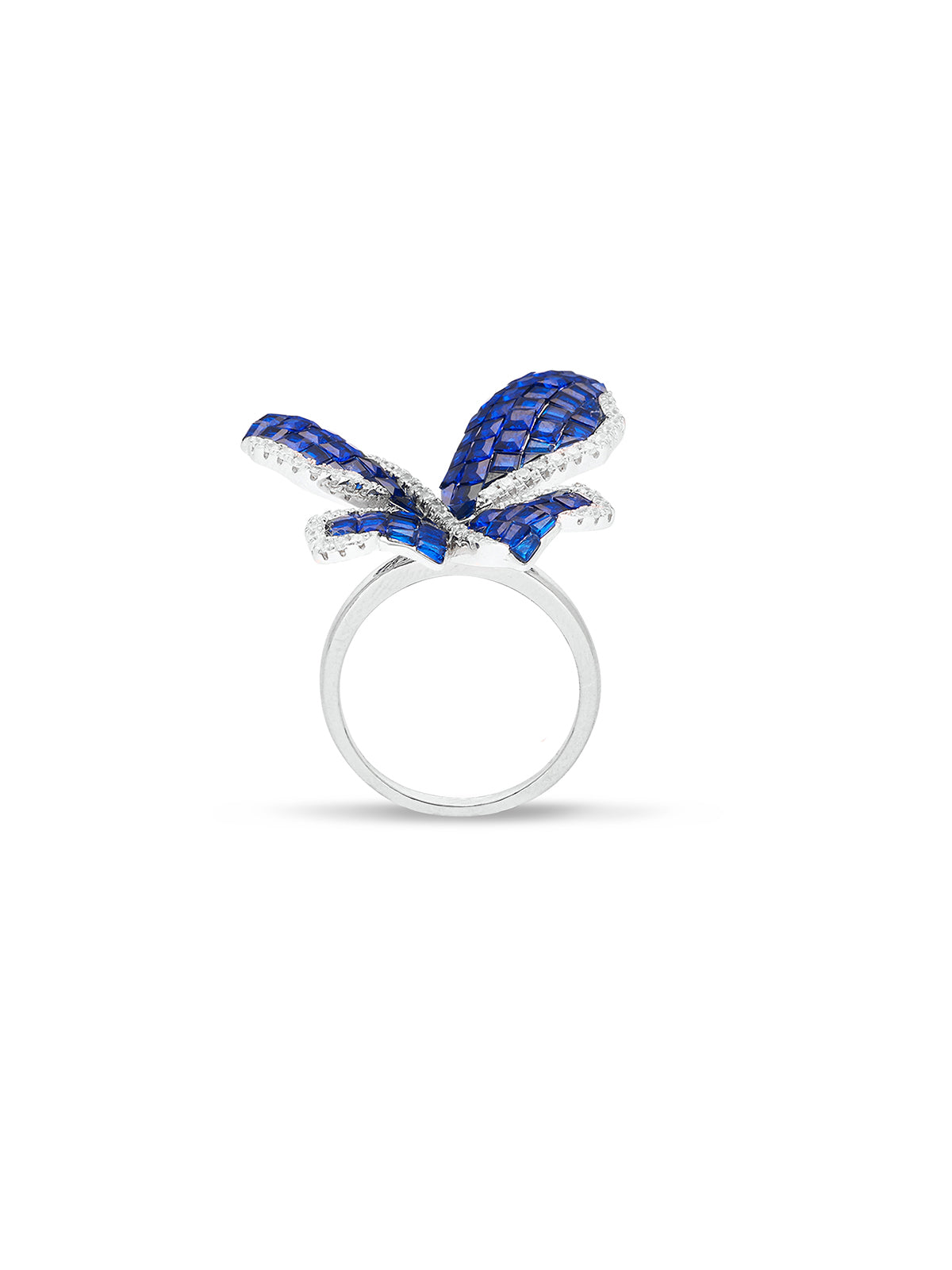 Morpho Butterfly Cocktail Ring