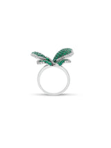 Morpho Butterfly Cocktail Ring