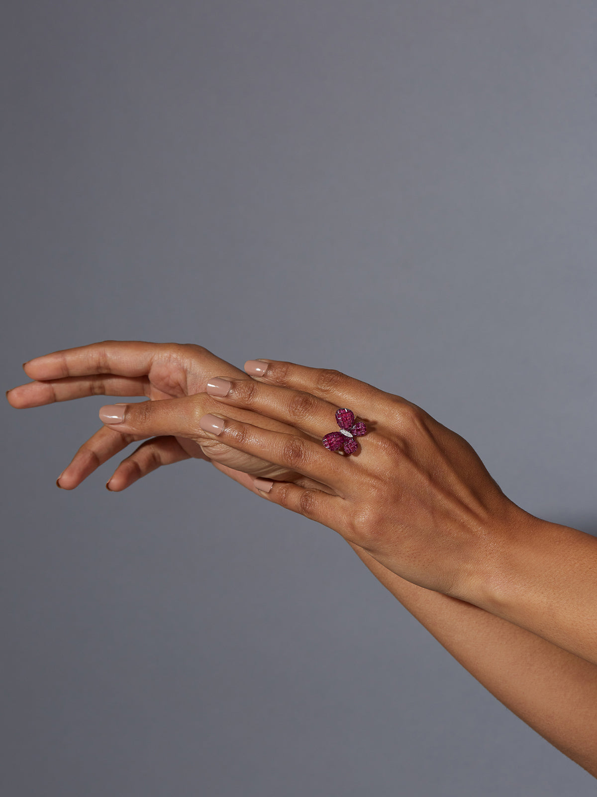 Fluttering Wings Cocktail Ring
