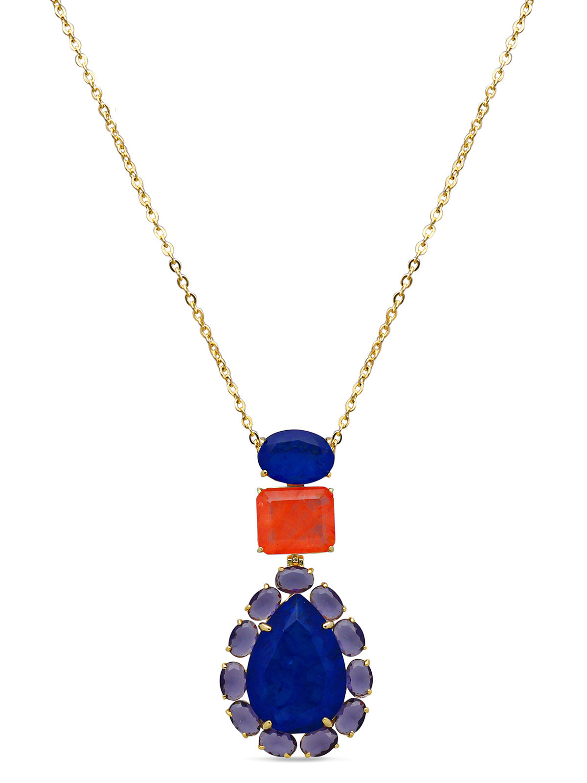 Peacock Paradise Pendant With Chain