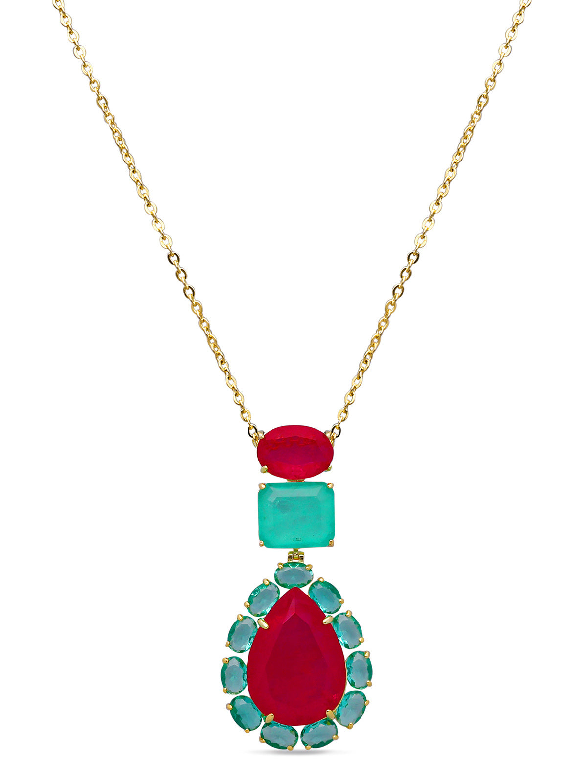 Peacock Paradise Pendant With Chain