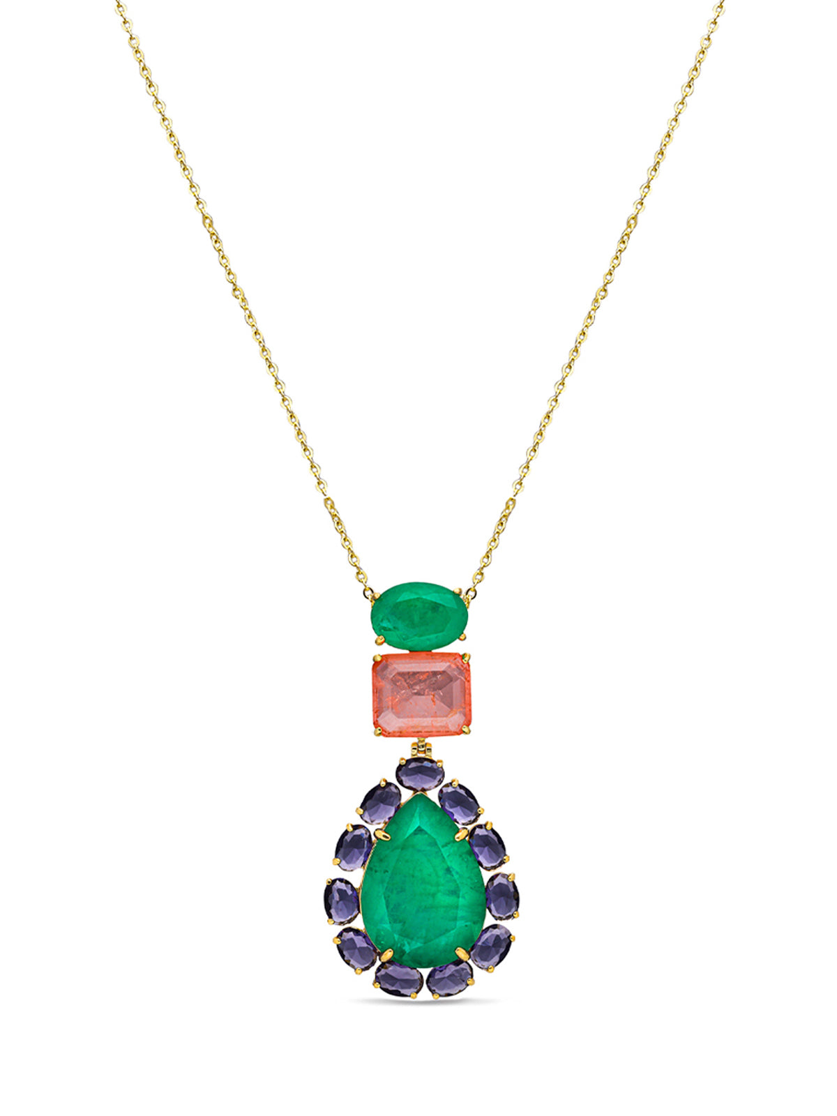 Peacock Paradise Pendant With Chain