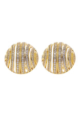 Chunky Dome Gold Stud Earrings