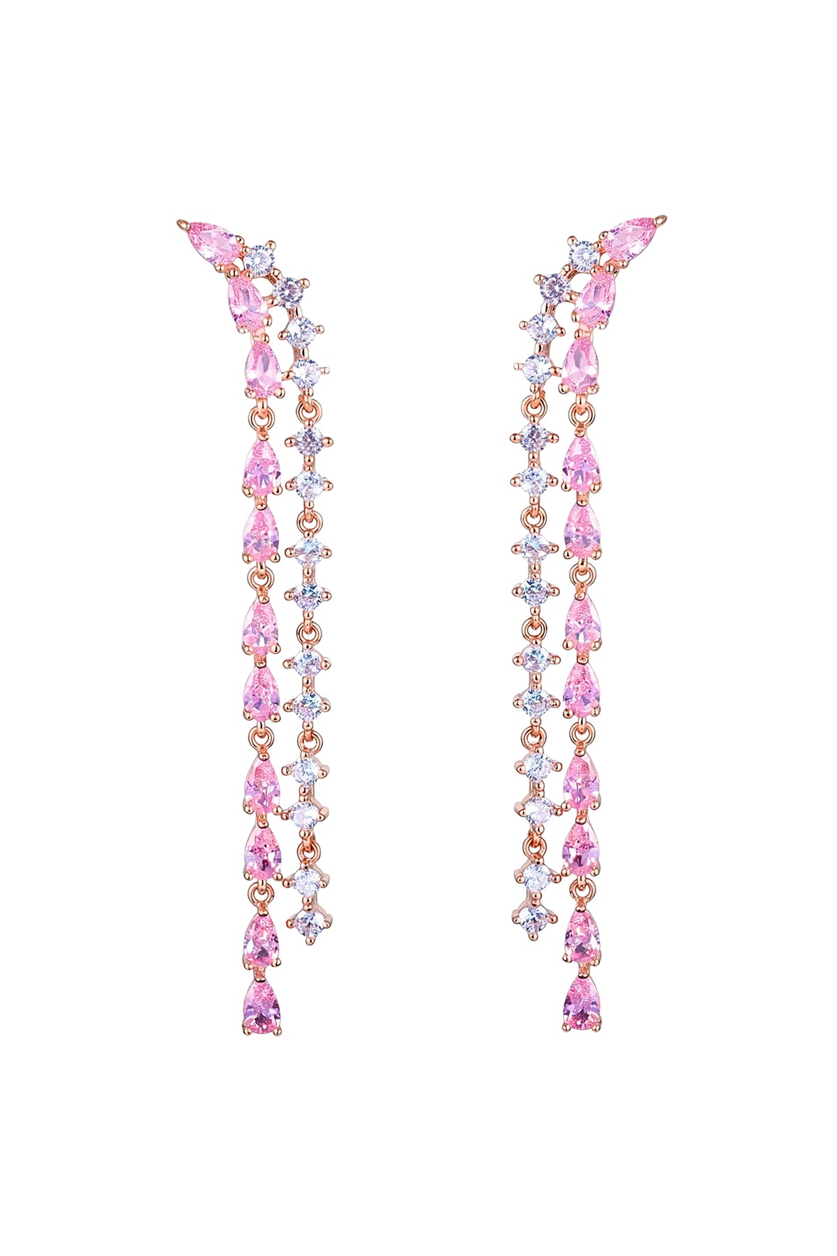 Modern Gold Drop Earrings