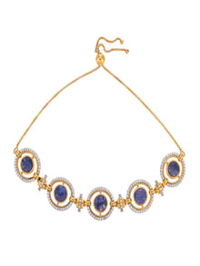  Linked Circular Tanzanite Bracelet