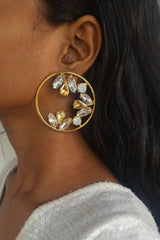 Glimmer Crystal Hoop Earrings
