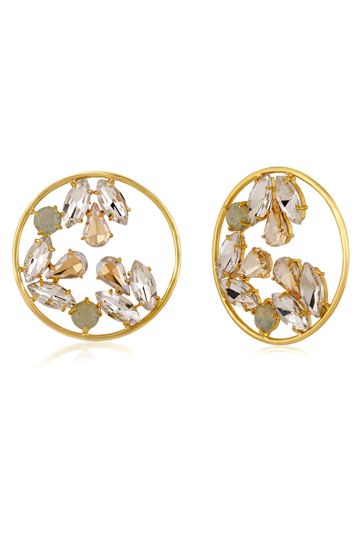 Glimmer Crystal Hoop Earrings