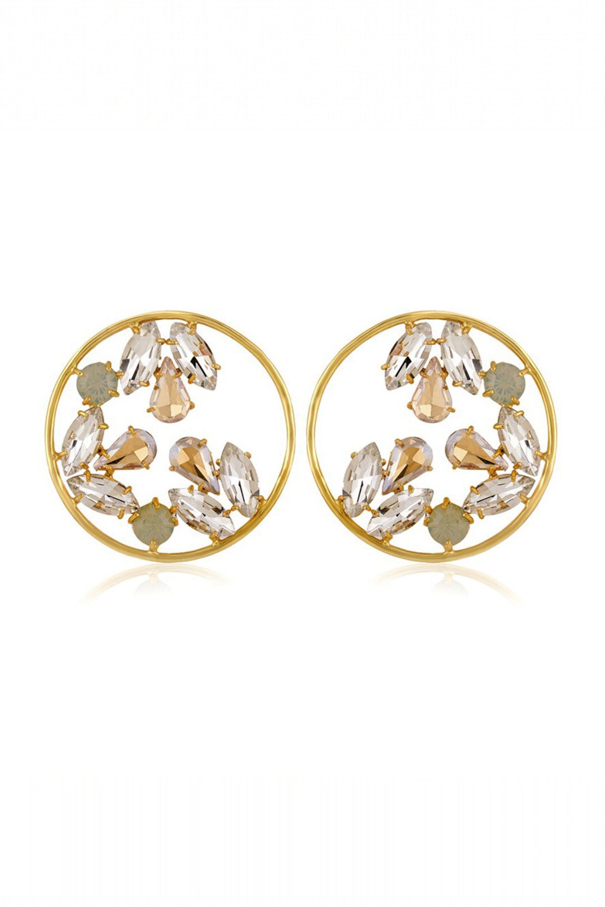 Glimmer Crystal Hoop Earrings