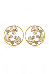 Glimmer Crystal Hoop Earrings