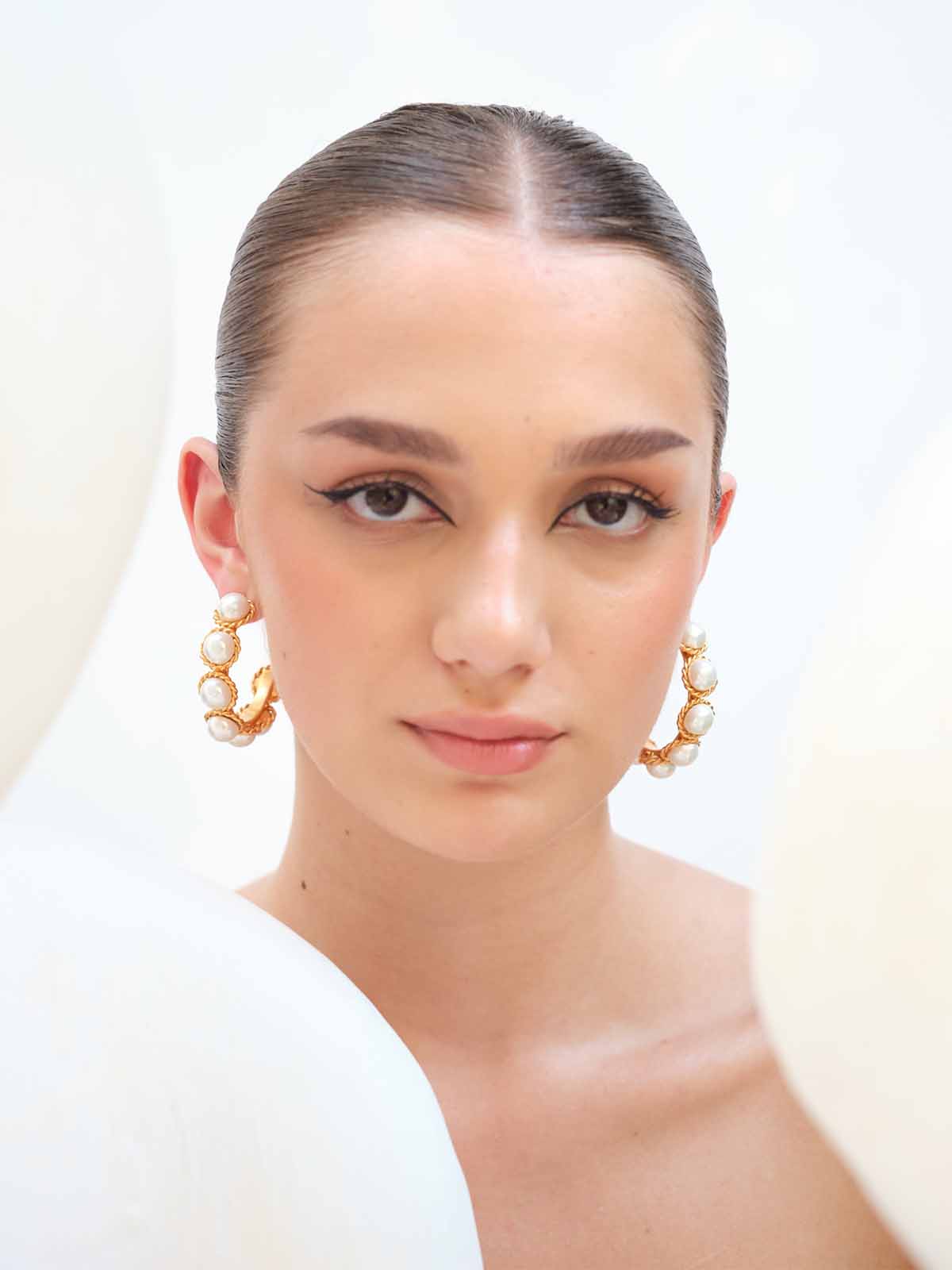 Pearl Line Hoops