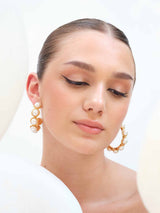 Pearl Line Hoops