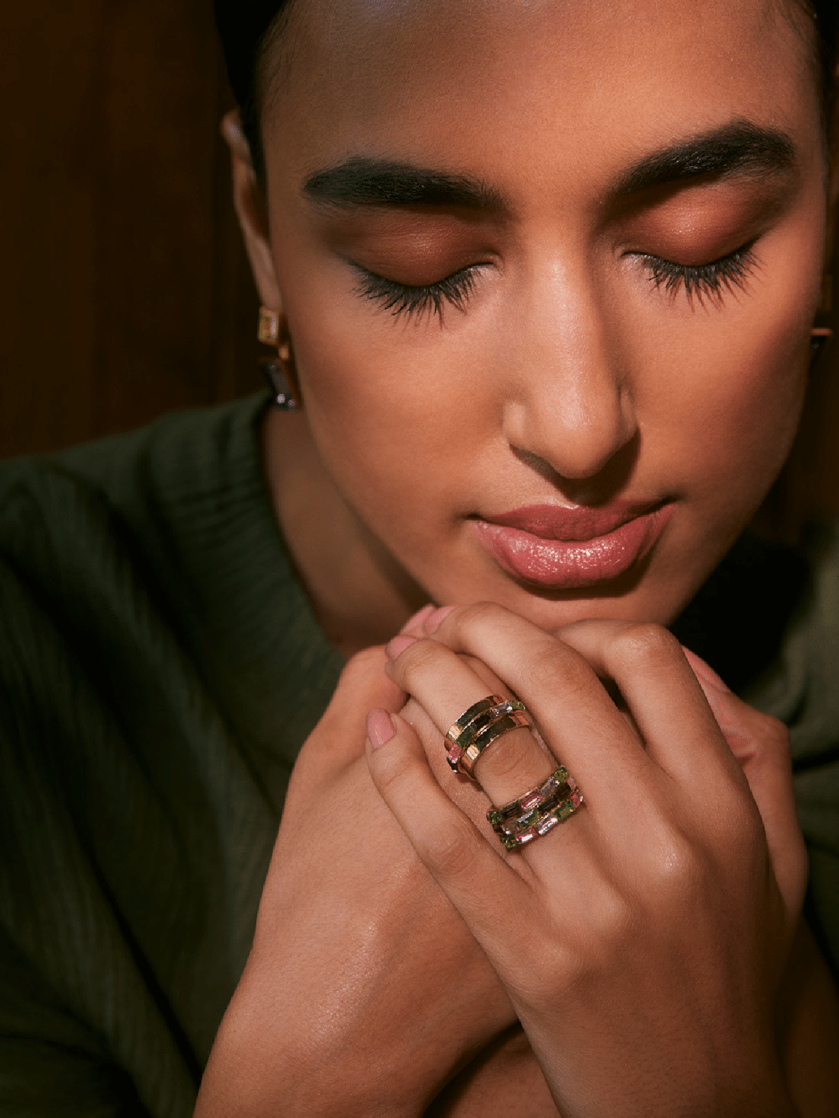 Stranded Crystal Ring