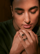 Stranded Crystal Ring