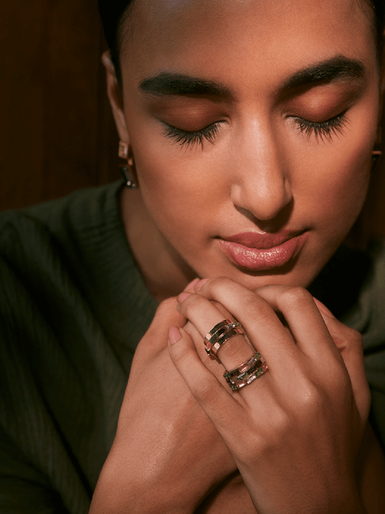 Stranded Crystal Ring