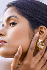 Tira Crystal Stud Earrings