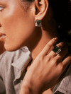 Two Tone Crystal Earrings