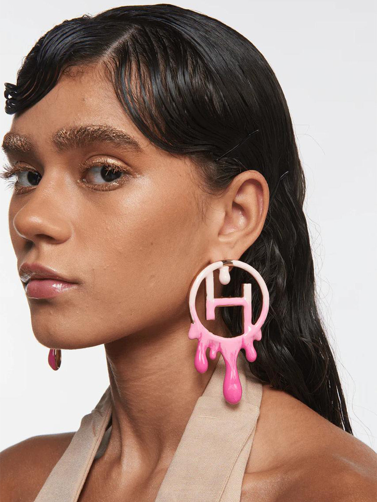 XXL Monogram Color Earrings