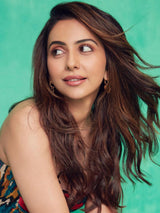 Rakulpreet Singh in Heart Thorn Earrings