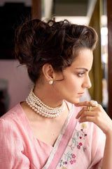 Kangana Ranaut - Classic Vintage Pearl Studs